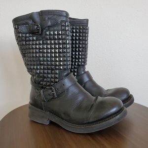Studded Trash Motorcycle Boot